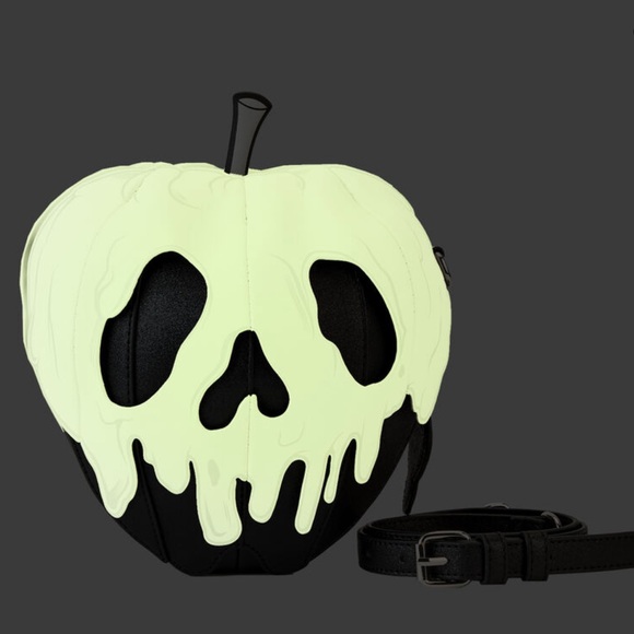 New Stitch Shoppe Disney Evil Queen Poison Apple Glow in the Dark Crossbody Bag - Picture 9 of 12